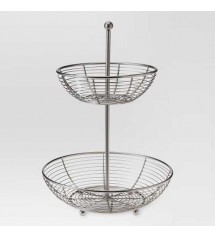 Stainless Steel 2 Tier Fruit Basket